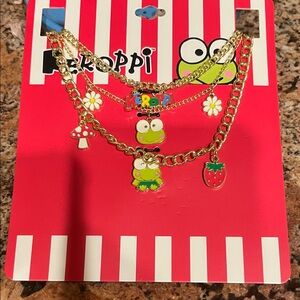 Kids Charm Necklace - Gold and Green